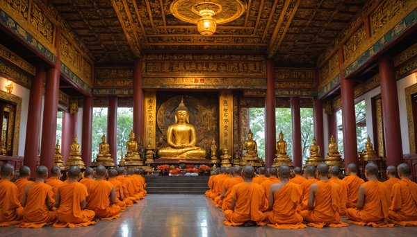 Plongez dans l'univers apaisant du temple du bouddha en ligne